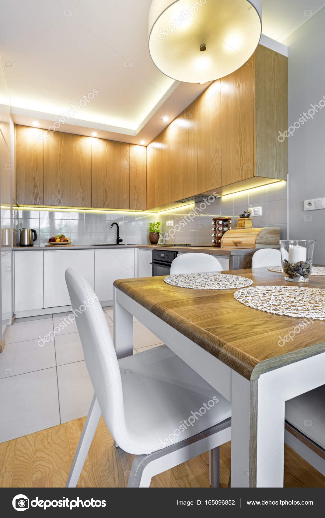 Arredamento cucina moderna — foto stock © jacek kadaj #165096852 Cucina moderna arredamento