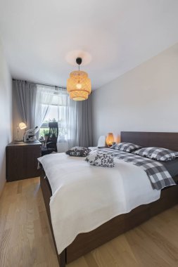 Modern yatak odası iç tasarımı