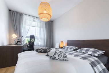 Modern yatak odası iç tasarımı
