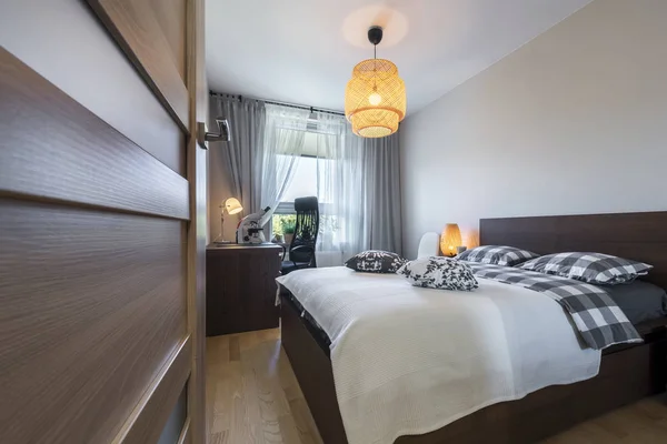 Dormitorio moderno diseño interior — Foto de Stock