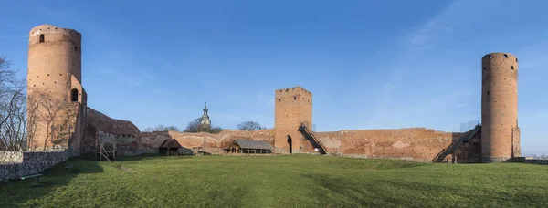 Panorama del castello dei duchi di Mazovia a Czersk — Foto Stock