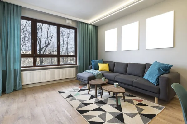 Modernes stilvolles Interieur - Wohnzimmer — Stockfoto