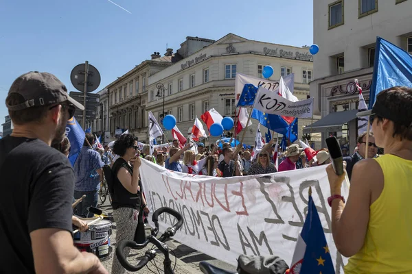 Marcha por la libertad en Varsovia el 12 de mayo de 2018 —  Fotos de Stock