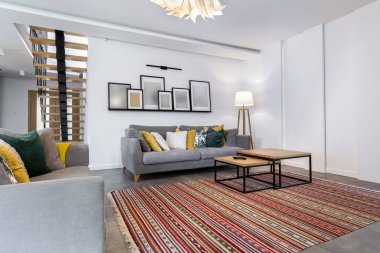 Modern iç tasarım - oturma odası