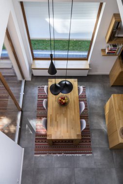 Modern iç tasarım - açık uzay mutfağı