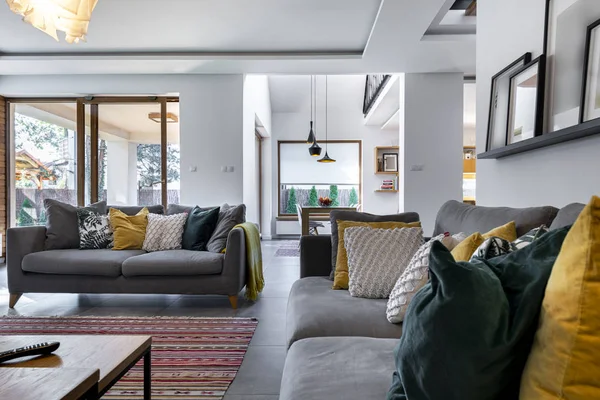 Moderní design interiéru - obývací pokoj — Stock fotografie
