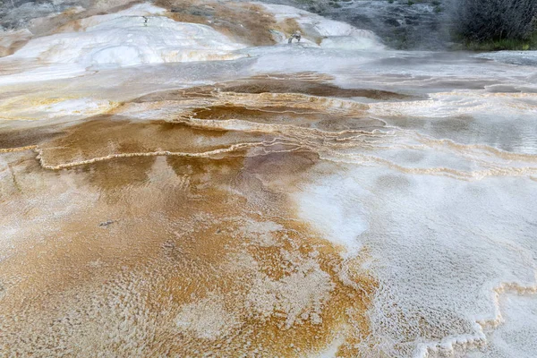 Caliza y formaciones rocosas, Yellowstone, EE.UU. —  Fotos de Stock