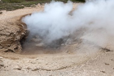 Norris Şofben havzasında yellowstone Milli Parkı 