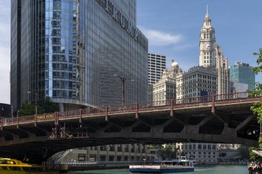 Chicago'da eski bir köprü