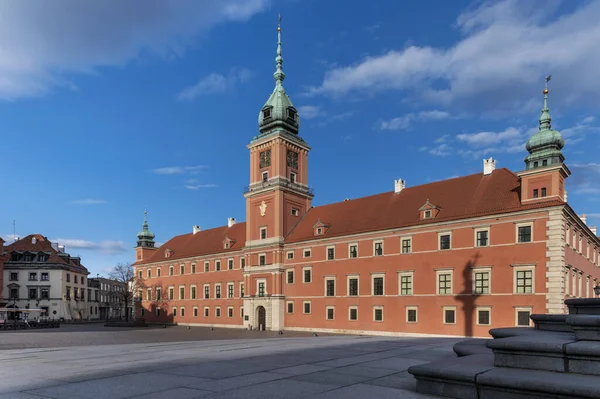 Royal Castle Empty Old Town Warsaw Covid Epidemy Time — Stock fotografie