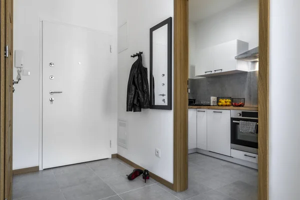 Corridor Kleine Keuken Een Modern Interieur Concept — Stockfoto