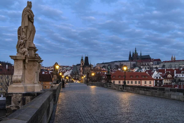 Çek Cumhuriyeti Prag Vltava Nehri Üzerindeki Eski Şehir Mimarisi Charles — Stok fotoğraf