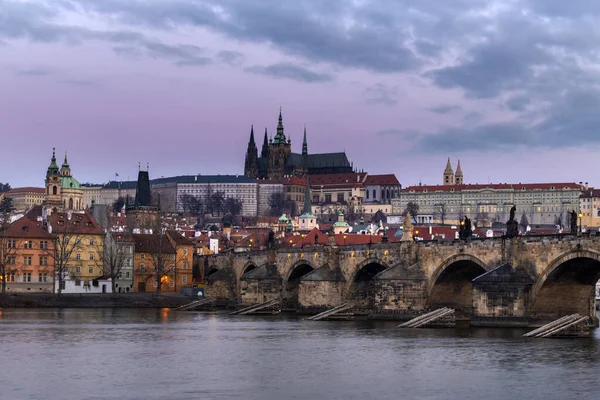 Prag Şatosu Prazsky Hrad Çek Cumhuriyeti Nin Dünyaca Ünlü Tarihi — Stok fotoğraf