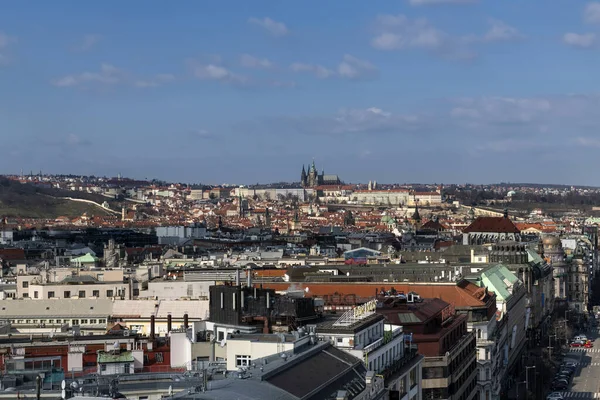 Praga República Checa Marzo 2020 Vista Ciudad Praga Una Las — Foto de Stock