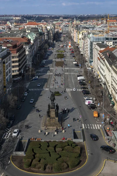 Prague República Checa Março 2020 Vista Cidade Praga Uma Das — Fotografia de Stock