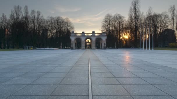 Warsaw Poland March 2020 Tomb Unknown Soldier Warsaw Pilsudski Square — Stock Video