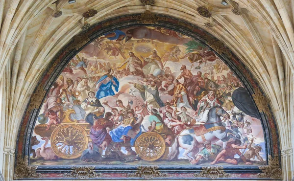 Fresco in the Convento de San Esteban in Salamanca, Spain — Stock Photo, Image