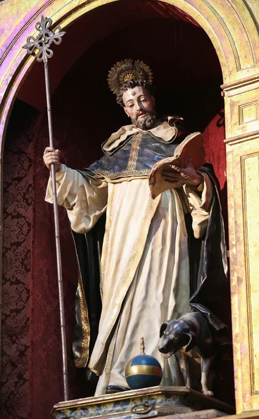 Statue von st dominic in salamanca — Stockfoto