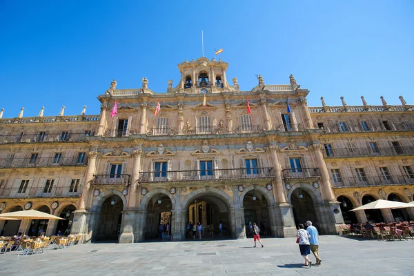 Der platz bürgermeister in salamanca, spanien — Stockfoto