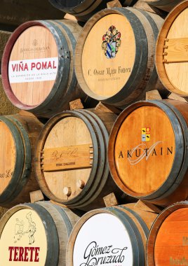 Şarap fıçıları Haro, La Rioja, İspanya