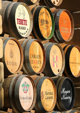 Şarap fıçıları Haro, La Rioja, İspanya
