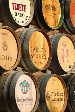 Şarap fıçıları Haro, La Rioja, İspanya