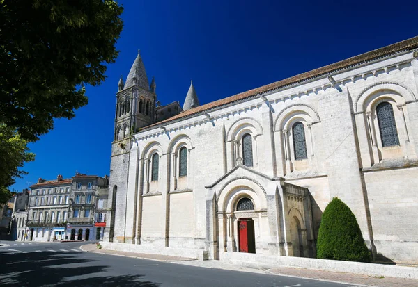 Román katedrális, Angouleme, Franciaország. — Stock Fotó