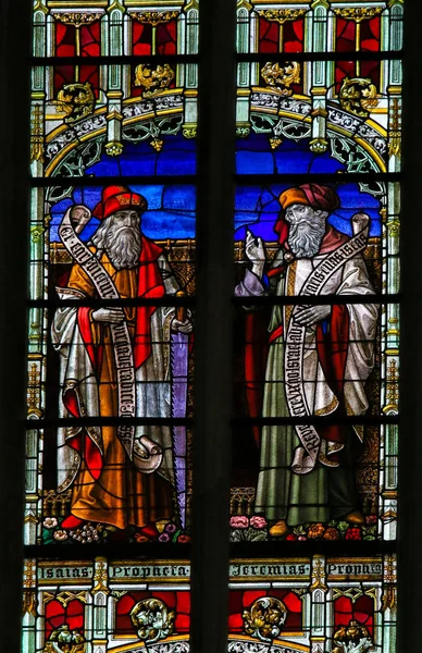 Isaiah en Jeremiah - gekleurd glas — Stockfoto