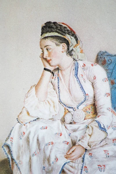 1749에서 만든 코벤트리 백작 부인의 초상 — 스톡 사진