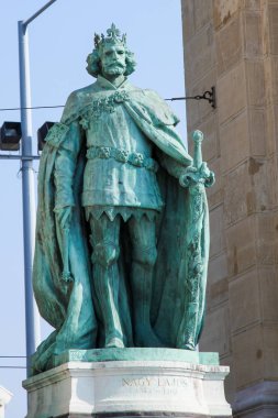 Louis heykeli ben Budapeşte Macaristan