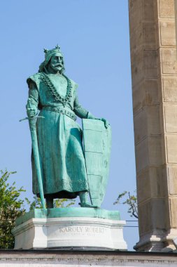 Macar Kralı Charles heykeli ben Budapeşte, Macaristan