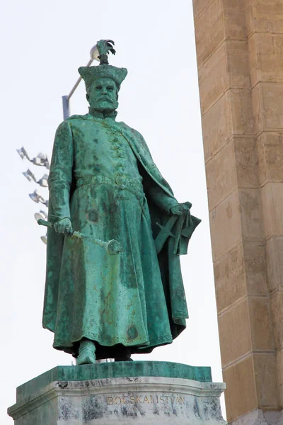 Standbeeld van Stephen Bocskai in Boedapest, Hongarije — Stockfoto