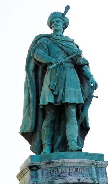 Estatua del Conde Imre Thokoly de Kesmark en Budapest, Hungría — Foto de Stock