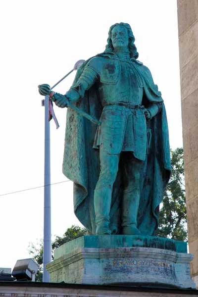 Standbeeld van Francis Ii Rakoczi in Boedapest, Hongarije — Stockfoto