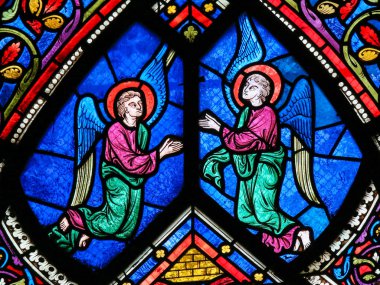 Vitray - kanatlı melekler