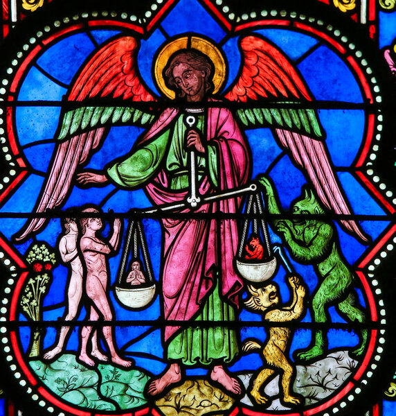 Stained Glass - the Archangel Michael 