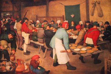The Peasant Wedding by Peter Brueghel clipart