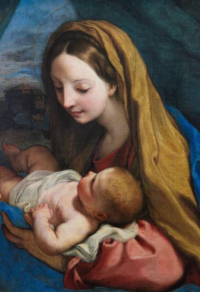 Madre Maria e Bambino Gesù — Foto Stock