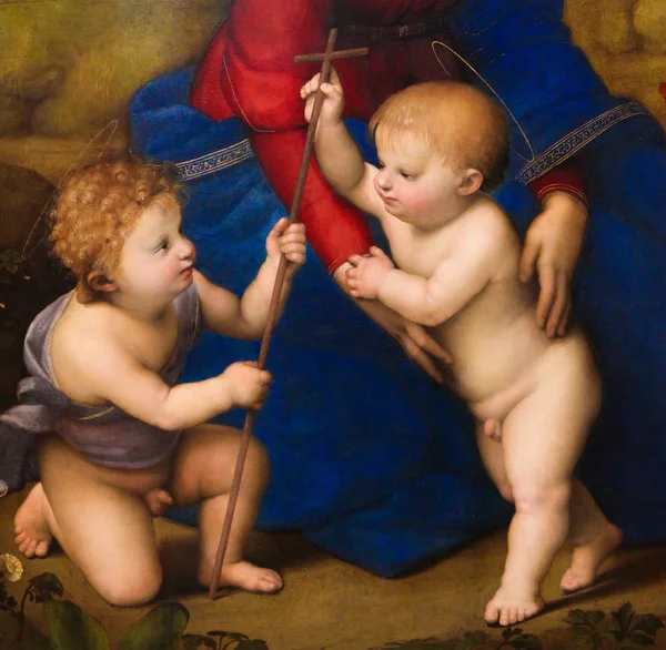 Dois anjos - pintura de Rafael — Fotografia de Stock
