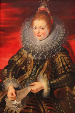 Isabella Clara Eugenia - Painting by Rubens (16th Century) clipart