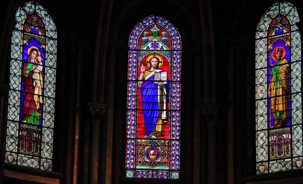 Vitrail à l'église Saint Germain des Prés à Paris — Photo