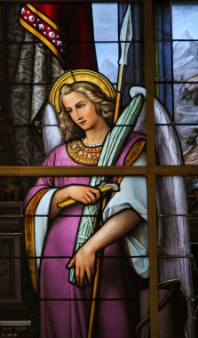 Vitray - alegori İsa'nın acı üzerinde