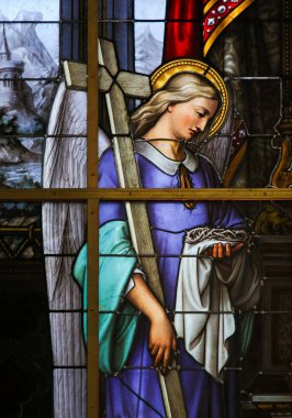 Vitray - alegori İsa'nın acı üzerinde