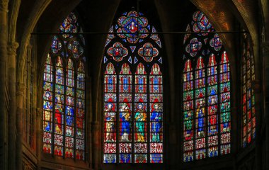 Vitray Ghent katedral içinde