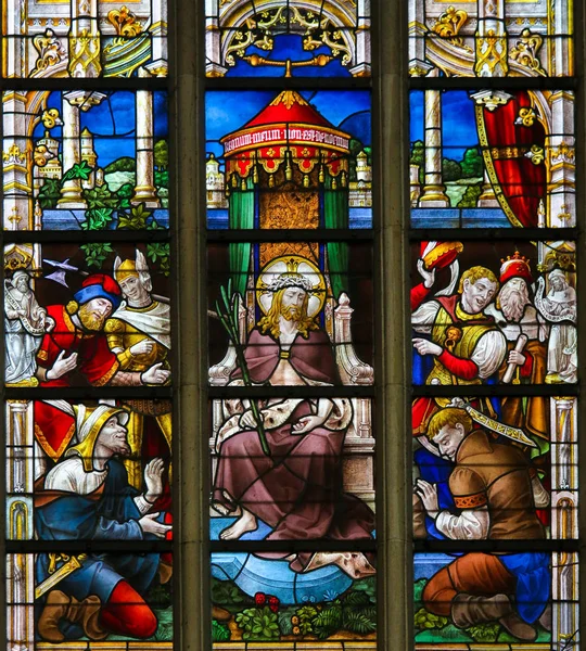 Stained Glass - Ecce Homo — Stock Photo, Image