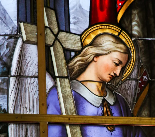 Vitray - alegori İsa'nın acı üzerinde