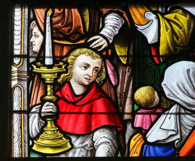 Vitray - Altar çocuğu ve Pyres