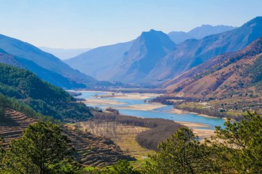 Yangtze Nehri Lijang, Yunnan Eyaleti, Çin