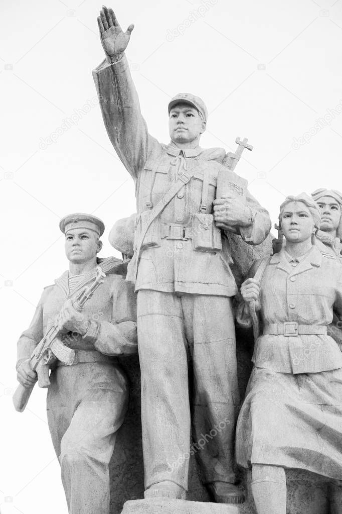 Communist Monument in Tiananmen Square, Beijing, China