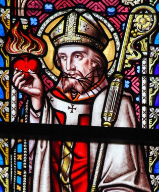Stained Glass - Saint Augustine clipart